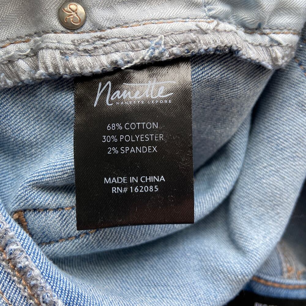 Nanette Lepore Gramercy Skinny Raw Hem Jeans - Women's Size 10 - Picture 4 of 6